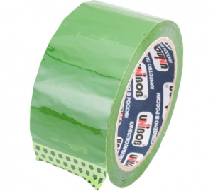 Упаковочная лента UNIBOB 600, 48 мм х 66 м, 45 мкм, зеленая