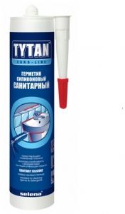 Герметик силиконовый санитарный TYTAN (Euro Line), бесцветный, 280 ml