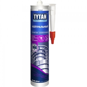 Герметик силиконовый нейтральный TYTAN (Euro Line), белый, 290 мл