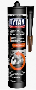 Герметик каучуковый для кровли TYTAN Professional коричневый, 310 мл