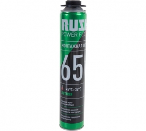 Пена монтажная летняя RUSH POWER FLEX 65, 1000 мл