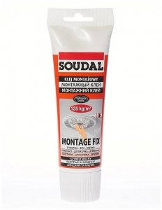 Монтажный клей SOUDAL MONTAGE FIX 50A белый, 250 мл