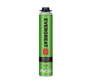Монтажная пена EVERGREAT 65 Professional полиуретановая всесезонная 750 мл