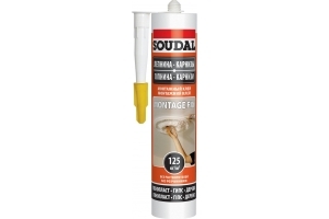 Монтажный клей SOUDAL MONTAGE FIX 50A белый, 250 мл