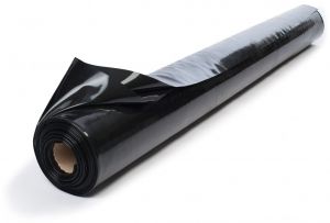 Пленка полиэтиленовая черная 80 мкм, рукав 1,5м х 100м