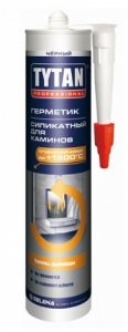 Герметик для каминов TYTAN Professional черный, 310 мл