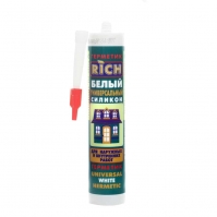 Герметик силиконовый универсальный RICH, белый, 280 мл