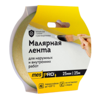 Малярная лента mesPro, 50 мм х 25 м, желтая