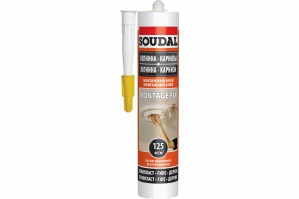Монтажный клей SOUDAL MONTAGE FIX 50A белый, 250 мл